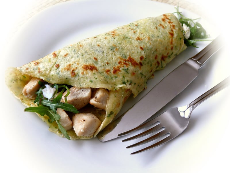 Pancakes at a food event